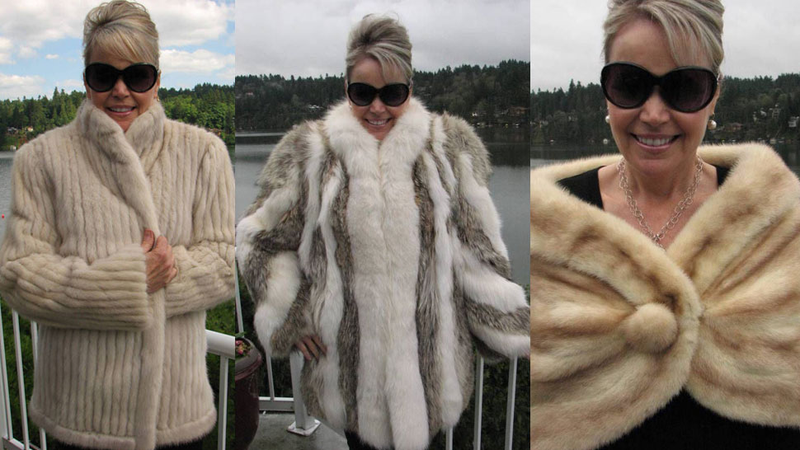 Illustration for article titled Women Modeling Fur Coats on eBay